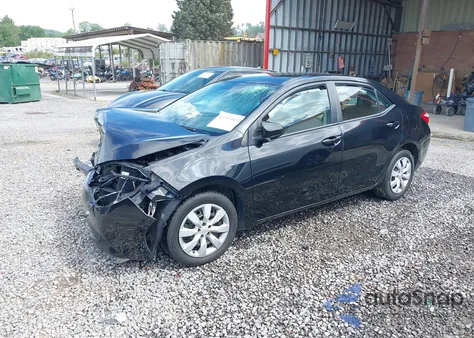 2016 Toyota Corolla Le z USA, uszkodzony, nr VIN 2T1BURHE4GC708754